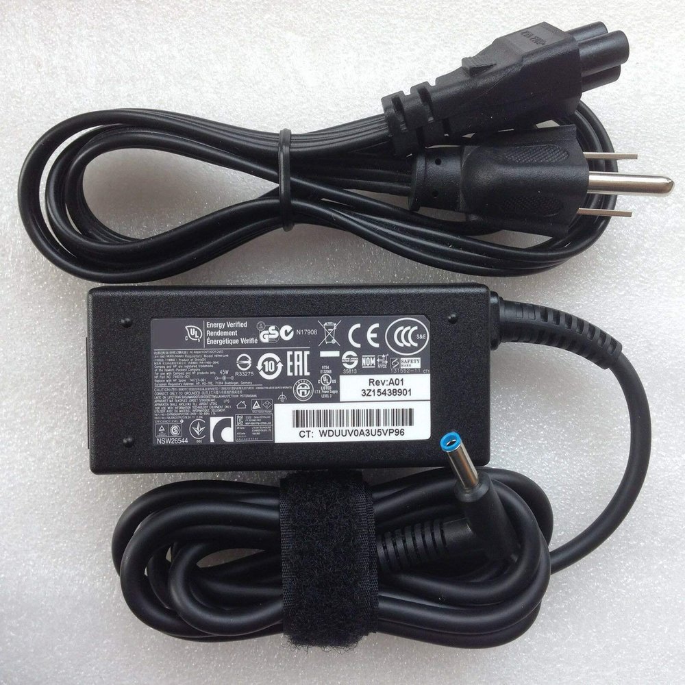 19.5V 2.31A 45W Laptop Charger AC Power Adapter for HP Chromebook 11 14 11 G3 G4 Elitebook 240 G6 245 G6 246 G6 255 Envy 13 14 15 17 740015-002 741727-001 740015-004 Power Supply Cord
