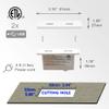 Powered USB Hub Socket Recessed USB Power Strip Outlet with Power Supply 2 USB Ports 2.1A Mounted into Bed Desk Table Sofa White view 2