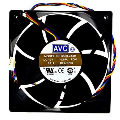 DS12025B12H 12V 120mm Fan, 12V 0.75A 12025 Power Supply Large air Volume Fan