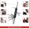 Swiss Eagle 30-in-1 Classic Pocket House Hold & Campaign Tool, Premium Multi Tool Pocket Tool with Blade, Scissor, Screwdriver, Plier, Magnifying Glass, Tweezer for Christmas Gifts - - Black view 2