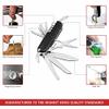 Swiss Eagle 30-in-1 Classic Pocket House Hold & Campaign Tool, Premium Multi Tool Pocket Tool with Blade, Scissor, Screwdriver, Plier, Magnifying Glass, Tweezer for Christmas Gifts - - Black view 3