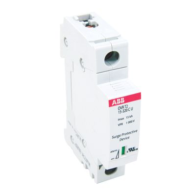 OVRT215320PU, Single Pole OVR DIN Rail Surge Protector; w/15kA Capacity; 320V