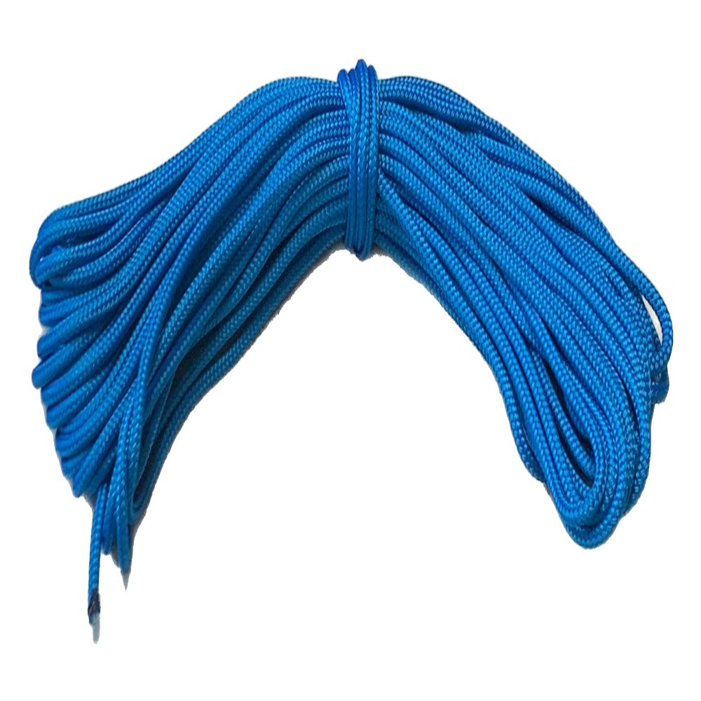 Double Braid Polyester Rope 1/4 Inch, Blue (150)