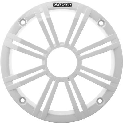 KICKER 45BKMG6W 6-1/2" Marine Speaker Grille (White) Compatible ONLY 6-1/2" KM, KMFC, KMTC and KMTDC Series Marine Speakers - Price per Single Unit, 1 Grille