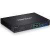 TRENDnet 12-Port Gigabit PoE+ Smart Surveillance Switch, TPE-3012LS, 8 x Gigabit PoE+ Ports, 2 x Gigabit Ports, 2 x SFP Slots, 110W PoE Budget, Managed Switch, Long Range PoE+ up to 200m,Renewed view 1