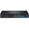 TRENDnet 12-Port Gigabit PoE+ Smart Surveillance Switch, TPE-3012LS, 8 x Gigabit PoE+ Ports, 2 x Gigabit Ports, 2 x SFP Slots, 110W PoE Budget, Managed Switch, Long Range PoE+ up to 200m,Renewed view 2