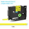 GREENCYCLE HSe-611 HS2-611 HS-611 Heat Shrink Tube Label Tape 5.8mm 0.23 Inch 1/4" Black on Yellow Compatible for Brother P-Touch PTD400 D450 D600 PT-E300 PT-E550W, PT-P700,PT-P710BT,PT-P750W, 2 Pack view 4