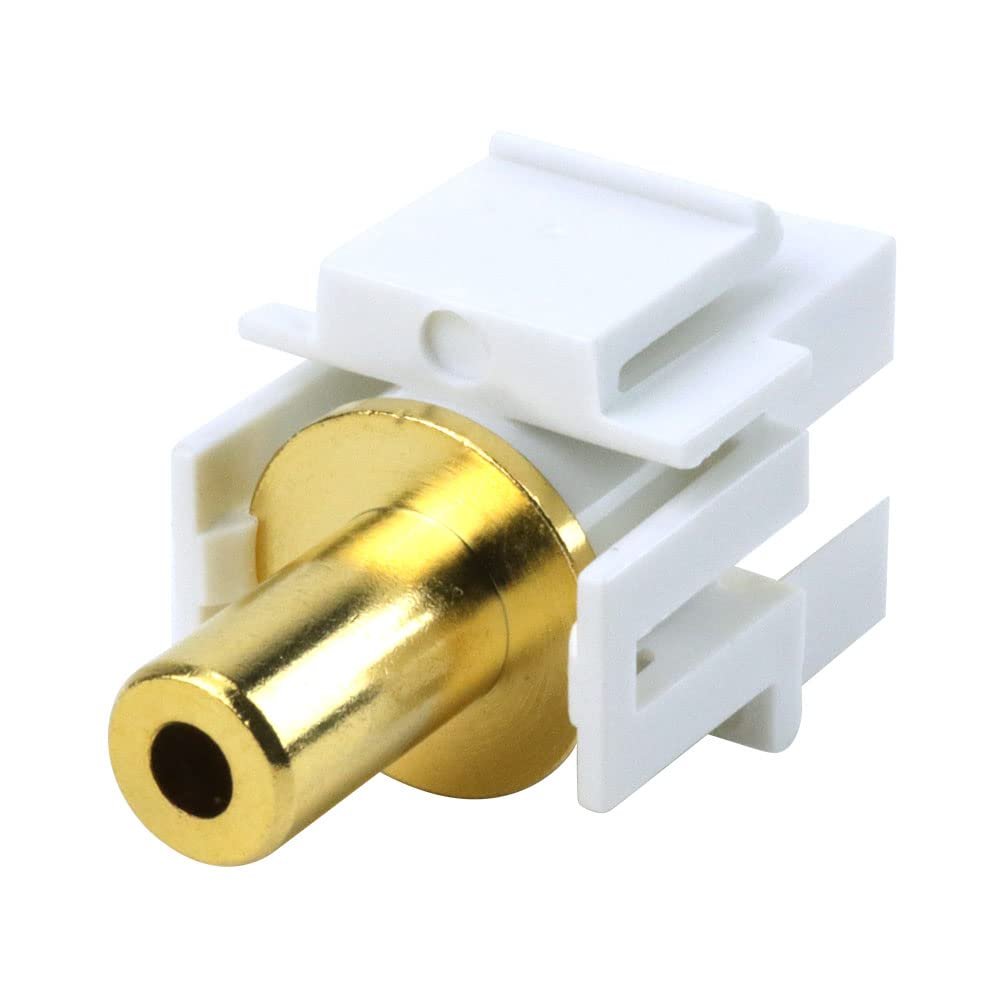 3.5mm Stereo Keystone Insert, White