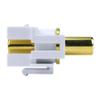 3.5mm Stereo Keystone Insert, White view 3