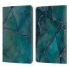 Head Case Designs Officially Licensed LebensArt Teal Mineral Marble Leather Wallet Case Compatible with Kindle Paperwhite 1/2 / 3 view 1