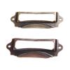 YUNSI Creative Handles 4pcs 90x43mm Antique Bronze Furniture Handle Label Pull Frame Handle File Name Card Holder for Cabinet Drawer Box Case Bin Alloy Hardware Handle(B) view 3