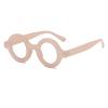 COTIA Vintage Small Frame Round Anti Blue Light Reading Glasses Women Classic Steampunk Retro Glasses Female Male (pink, 1.25) view 1