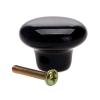 YUNSI Creative Handles 1pc Colorful Ceramic Door Handle Round Cabinet Knob Cupboard Drawer Wardrobe Pull Knob Furniture Kitchen Accessories Candy Color Hardware Handle(F) view 1