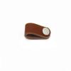 YUNSI Creative Handles Cabinet Handle Soft PU Leather Dresser Drawer Door Knobs Pull Furniture Hardware Dresser Knobs Furniture Knob Kitchen Knobs Hardware Handle(Brown,Single Hole) view 1