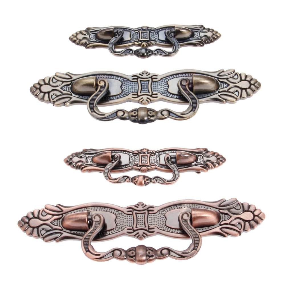 YUNSI Creative Handles 1pc 64/96mm Furniture Handle Vintage Zinc Alloy Door Pull Knob Dresser Drawer Cabinet Cupboard Wardrobe Kitchen Pull Handle Hardware Handle(D 96mm)