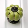 YUNSI Creative Handles 1pc 40mm Pumpkin Ceramic Door Knobs Cabinet Knobs and Handles for Furniture Drawer Cupboard Kitchen Pull Handle Home Decor Hardware Handle(D) view 2