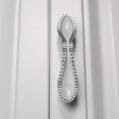 YUNSI Creative Handles 1pc 96/128mm Furniture Handles Cabinet Knobs and Handles Wardrobe Door Dresser Drawer Pulls Kitchen Cupboard Handle Home Decor Hardware Handle(128mm)