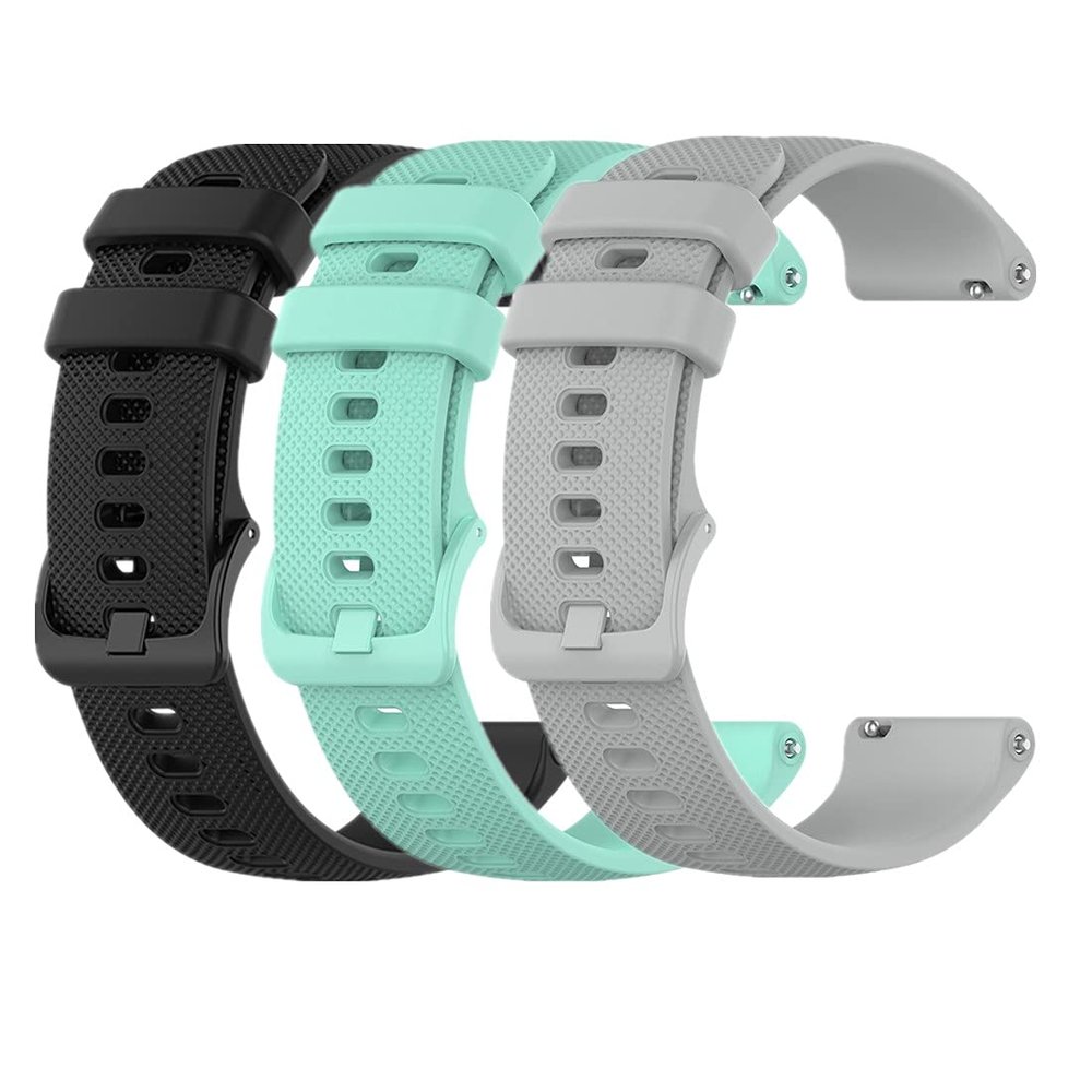 Huwokxix 22mm Watch Band compatible with Fossil Gen 5 Carlyle/Gen 5 Julianna/Gen 5 Garrett/Gen 5 Carlyle HR,Sport Strap Silicone Replacement Band