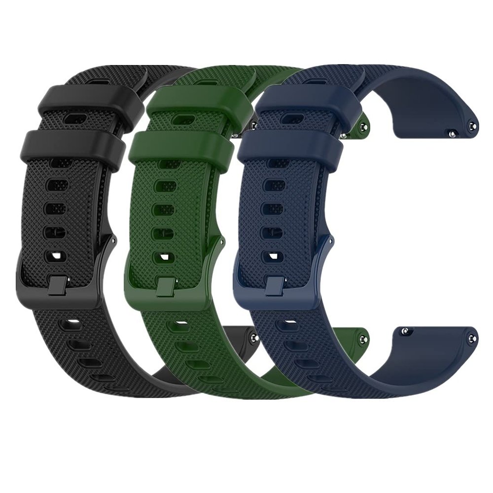 Huwokxix 22mm Watch Band compatible with Fossil Gen 5 Carlyle/Gen 5 Julianna/Gen 5 Garrett/Gen 5 Carlyle HR,Sport Strap Silicone Replacement Band
