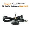 26-28MHz CB Radio Antenna Mag-1345 Magnet Base with 4 Meters Feeder Cable 27MHz High Gain PL259 Connectors for CB-27 A-CB27 CB-40M Ham Radio view 3