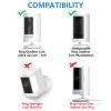 2Pack Adjustable Security Wall Mount Bracket for Ring Stick Up Cam & Ring Outdoor Cam Plus, Perfect View Angle for Your Surveillance Camera System - White view 2