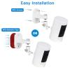 2Pack Adjustable Security Wall Mount Bracket for Ring Stick Up Cam & Ring Outdoor Cam Plus, Perfect View Angle for Your Surveillance Camera System - White view 3