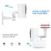 2Pack Adjustable Security Wall Mount Bracket for Ring Stick Up Cam & Ring Outdoor Cam Plus, Perfect View Angle for Your Surveillance Camera System - White view 4