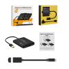 ELECABLE USB 3.0 to Dual HDMI Adapter - 4K+4K 60Hz Ultra HD - Built-in DisplayLink DL6950 Chip - Extend Screen to Multiple Monitor TV Compatible with Windows,Mac OS,Android,Chrome OS,Ubuntu view 4