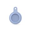 DirectNine Basics Gel Leather Case Cover with Switchable Keychain Ring for AirTag (Light Purple) view 1