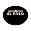 Vintage Retro El Paso TX Tourist Native Texas State PopSockets PopGrip: Swappable Grip for Phones & Tablets view 2