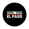 Vintage Retro El Paso TX Tourist Native Texas State PopSockets PopGrip: Swappable Grip for Phones & Tablets view 3