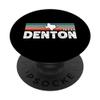 Vintage Retro Denton TX Tourist Native Texas State PopSockets PopGrip: Swappable Grip for Phones & Tablets view 1