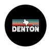 Vintage Retro Denton TX Tourist Native Texas State PopSockets PopGrip: Swappable Grip for Phones & Tablets view 3