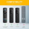 [2 Pack] Firestick Remote Cover, Replacement for FireStick Streaming Media Device |Firesticktv 4k+ 2021 | Fire 4K Max | Fire Stick Lite |Fire Stick Cube | (Sky Blue Glow & Green Glow) view 2