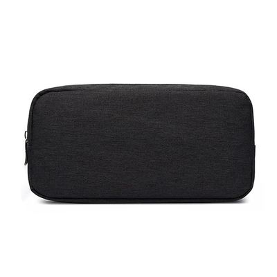 AKOAK 1 Pack Travel Portable Digital Accessories Storage Bag USB Cable Charger Earphone Cosmetic Zipper Bag Storage Bag (Black, Large)
