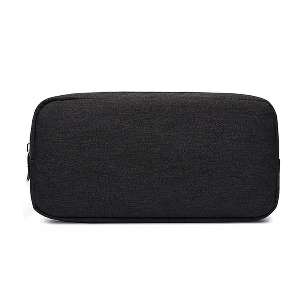 AKOAK 1 Pack Travel Portable Digital Accessories Storage Bag USB Cable Charger Earphone Cosmetic Zipper Bag Storage Bag (Black, Large)