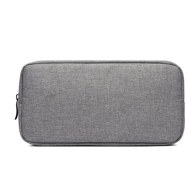 AKOAK 1 Pack Travel Portable Digital Accessories Storage Bag USB Cable Charger Earphone Cosmetic Zipper Bag Storage Bag (Gray, Large)