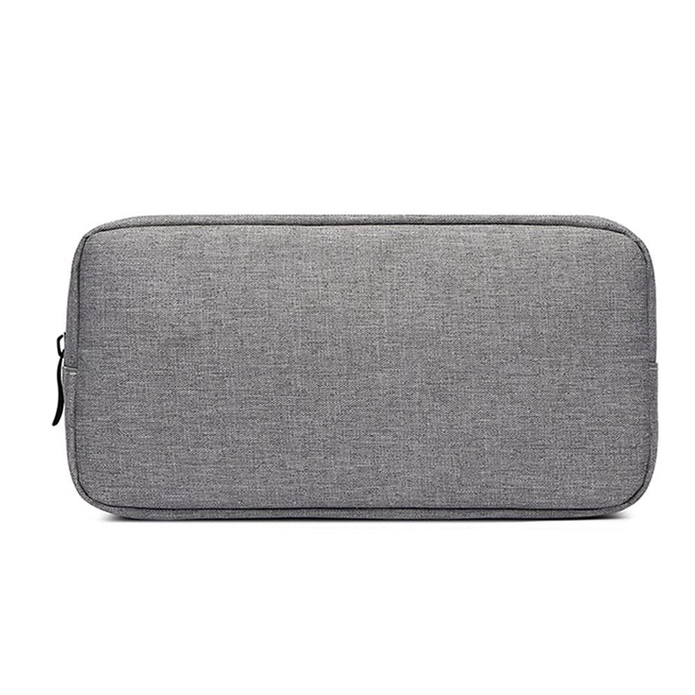 AKOAK 1 Pack Travel Portable Digital Accessories Storage Bag USB Cable Charger Earphone Cosmetic Zipper Bag Storage Bag (Gray, Large)