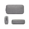 AKOAK 1 Pack Travel Portable Digital Accessories Storage Bag USB Cable Charger Earphone Cosmetic Zipper Bag Storage Bag (Gray, Large) view 2