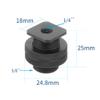 1/4" to 5/8" Inch Thread Female to Male Adapter Screws with Dual Lock Nuts Tripod Mic Cold Shoe Mount DSLR Camera Accessories view 2