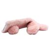 LCHDA Rabbit Case for Google Pixel 4a 5.81 Inch (4G), Cute 3D Bunny Ears Soft Furry Hairball Fuzzy Warm Winter Faux Fur Plush Fluffy Flexible TPU Bumper Women Girls Protective Skin Cover - Pink view 3