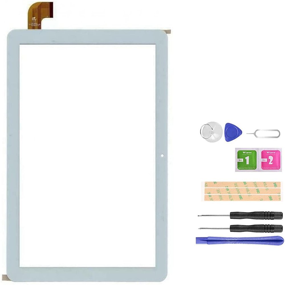 Screen Replacement for Mediacom SmartPad iyo 10 M-SP1AY M-SP1BY M-SP1CY New 10.1 inch Touch Screen Digitizer Sensor Touch Full Glass Lens Kits, with Free Tools