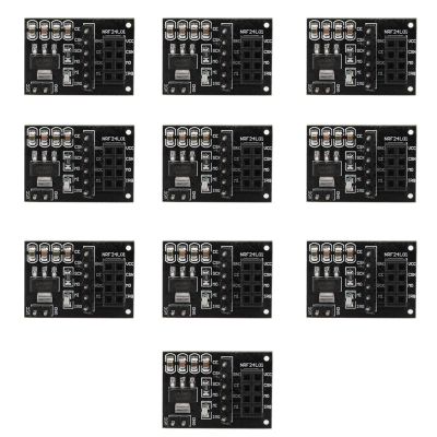 10PCS 3.3V 8Pin NRF24L01 WiFi Wireless Transceiver Wireless Module Development Board Wireless Socket Transceiver Module Pinboard 8 Pin Socket Breakout Adapters Plate Board Compatible withRaspberryPi