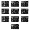 10PCS 3.3V 8Pin NRF24L01 WiFi Wireless Transceiver Wireless Module Development Board Wireless Socket Transceiver Module Pinboard 8 Pin Socket Breakout Adapters Plate Board Compatible withRaspberryPi view 1