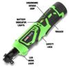 OEMTOOLS 24685 12V MAX Li-ion Power Ratchet, 3/8 Cordless Electric Ratchet Wrench, 35 Lbs. Torque, Electroplated, Lightweight And Ergonomic With Built-in LED Worklight view 3