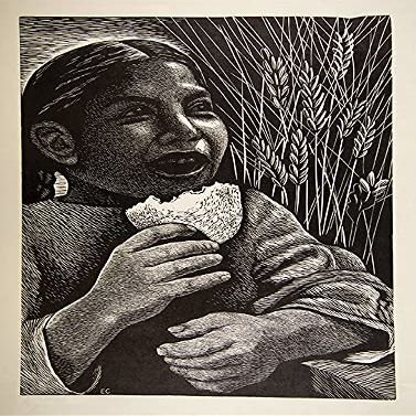 Elizabeth Catlett : The Right to Eat : Archival Quality Art Print