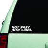 Boop Decals, Not Fast Just Loud Wall Decal Sticker Vinyl Car Truck Window JDM Windshield Race Laptop Funny Quote Men Racing Girls Mom Dad Family Kids Minivan Drift view 1