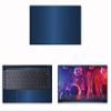 Decalrus - Protective Decal for The Lenovo Yoga Slim 7i (14" Screen) Laptop Blue Texture Brushed Aluminum Cover wrap BAlenovoYogaSlim7i_14Blue view 1