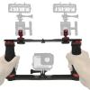 Aluminium Alloy Underwater Lights Dive Light Video Light Stabilizer Tray Handheld Handle Stabilizer Support Bracket Camera Mount for Action Camera and Any Other Camera with 1/4 inch Screw Hole view 1