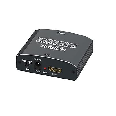 3D Ultra Hd 4kx2k Hdmi Audio Extractor, Separate Hdmi to Hdmi & 3.5 Stereo/spdif/coaxial Audio, Supports 1080i/p & Video Color Up to 36bit Deep Color